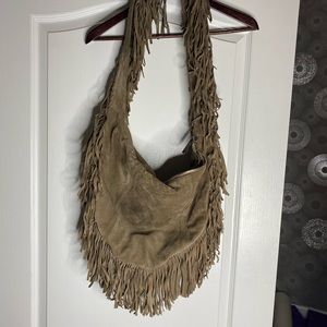 Michael Kors suede fringe crossbody bag